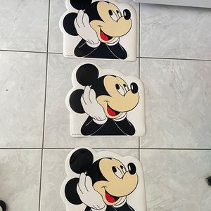 3 Vintage 1980s Mickey Mouse Vinyl Placemats Walt Disney